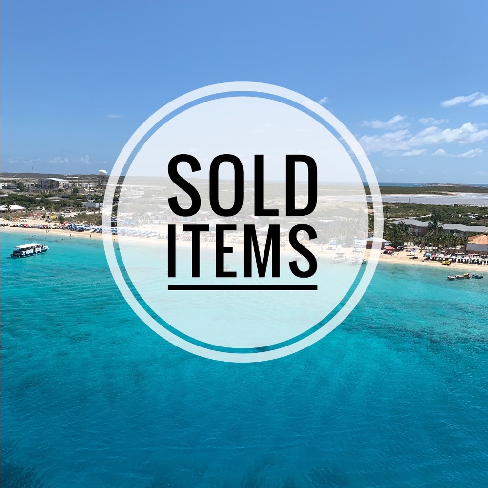 Items Sold.  Thank you for shopping my closet!